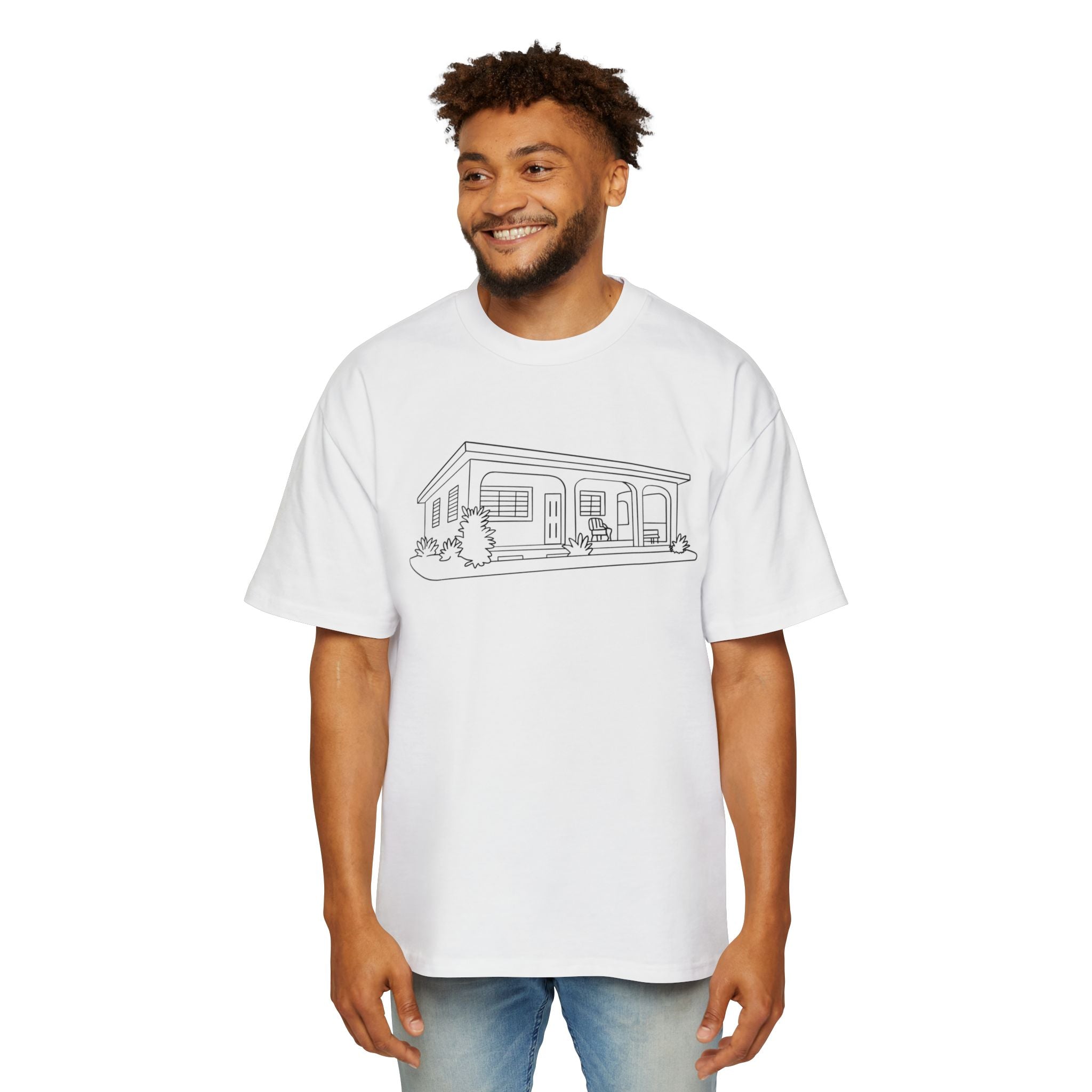 La casita - Men's Heavy Oversized Tee