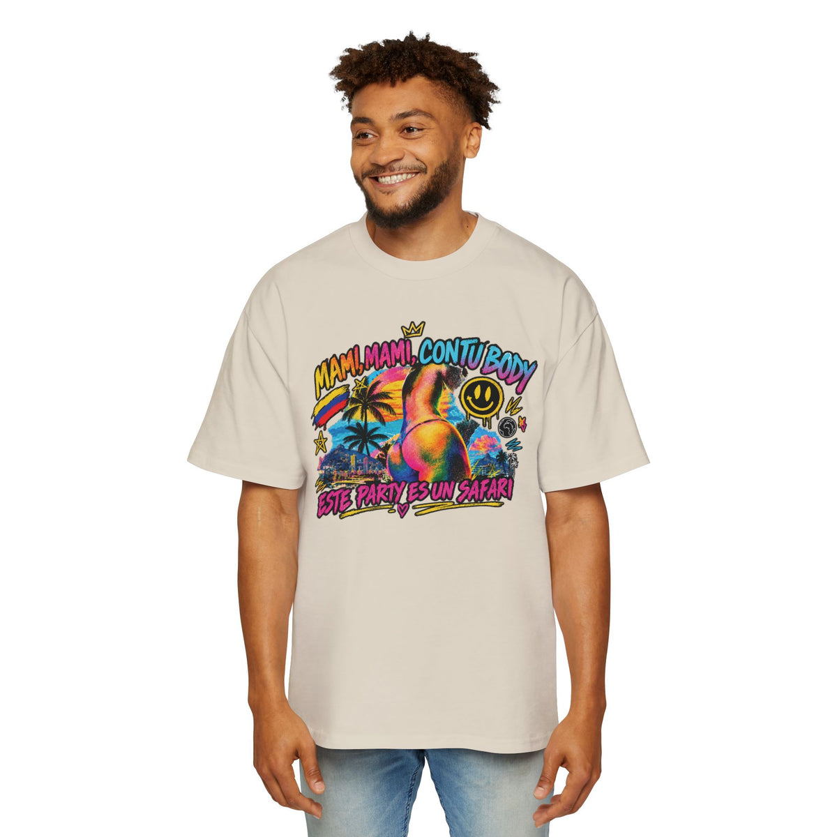 Con tu body - Men's Heavy Oversized Tee
