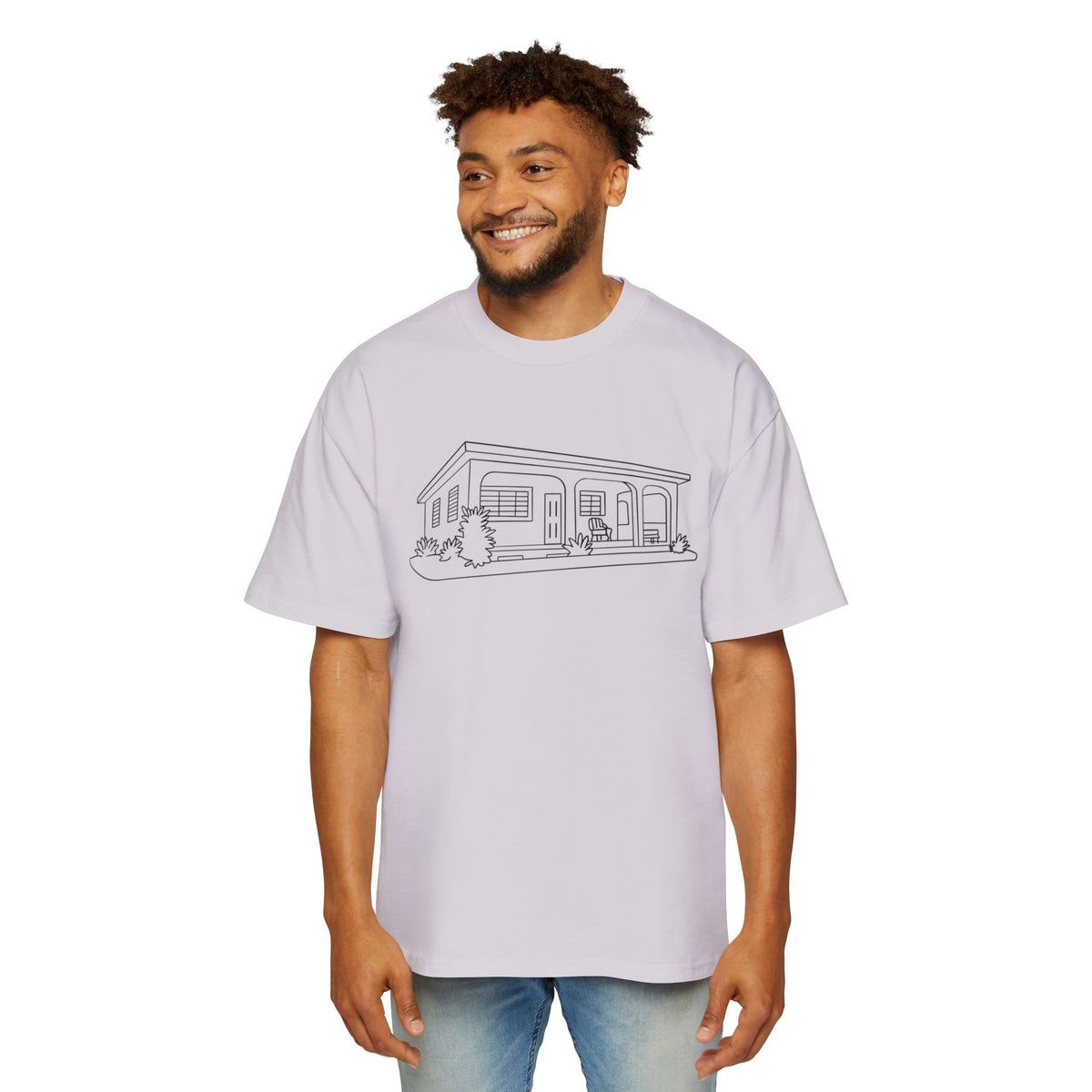 La casita - Men's Heavy Oversized Tee