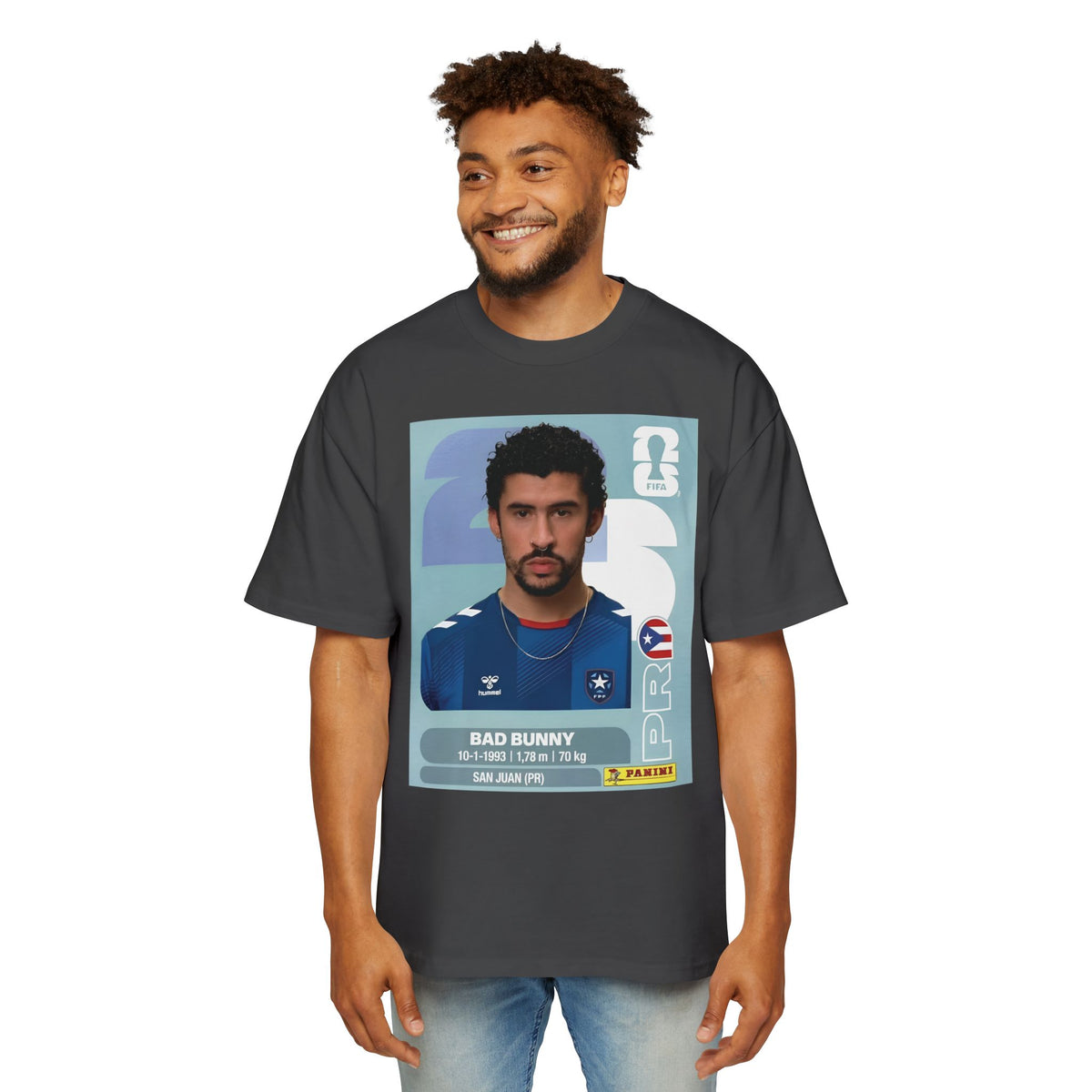 Bad conejo panini  - Men's Heavy Oversized Tee