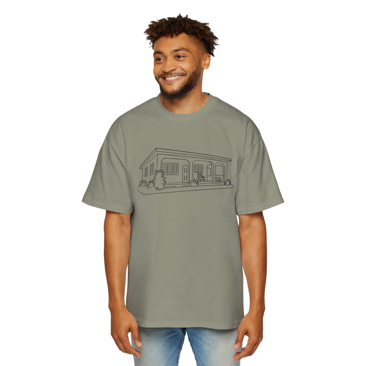 La casita - Men's Heavy Oversized Tee