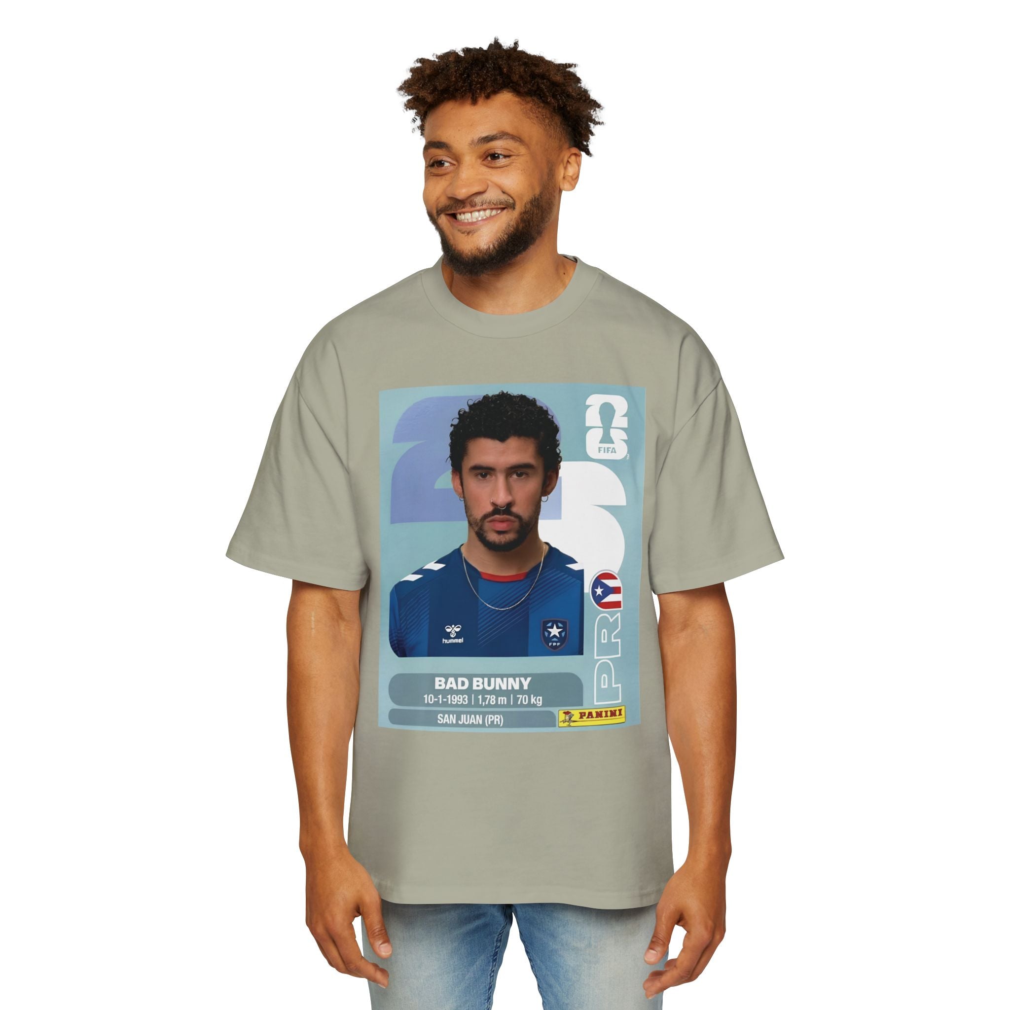 Bad conejo panini  - Men's Heavy Oversized Tee