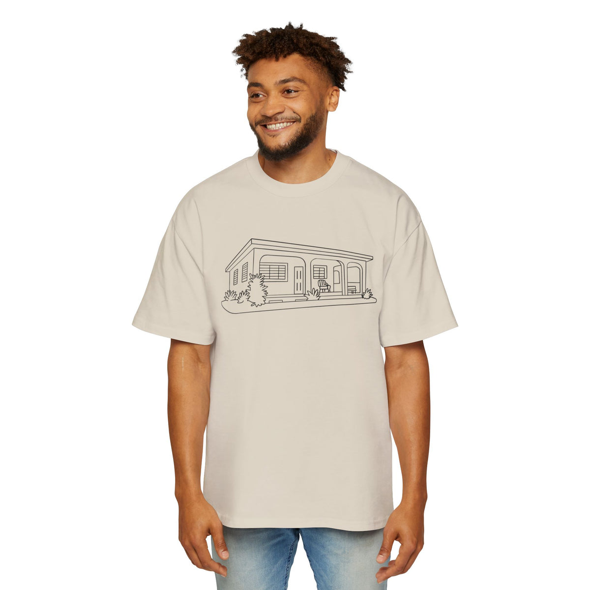 La casita - Men's Heavy Oversized Tee