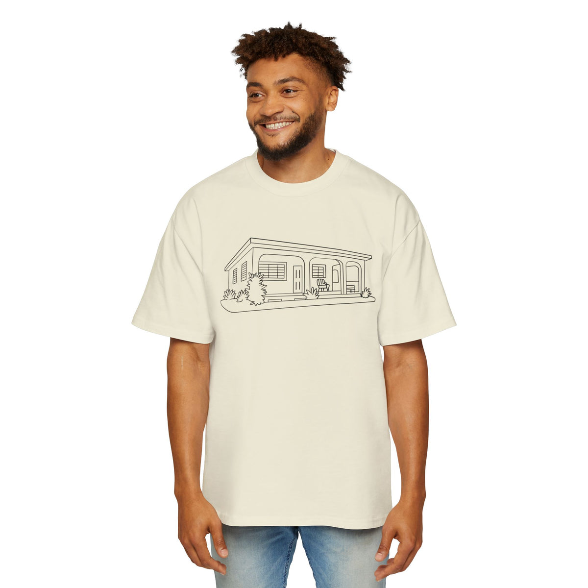 La casita - Men's Heavy Oversized Tee