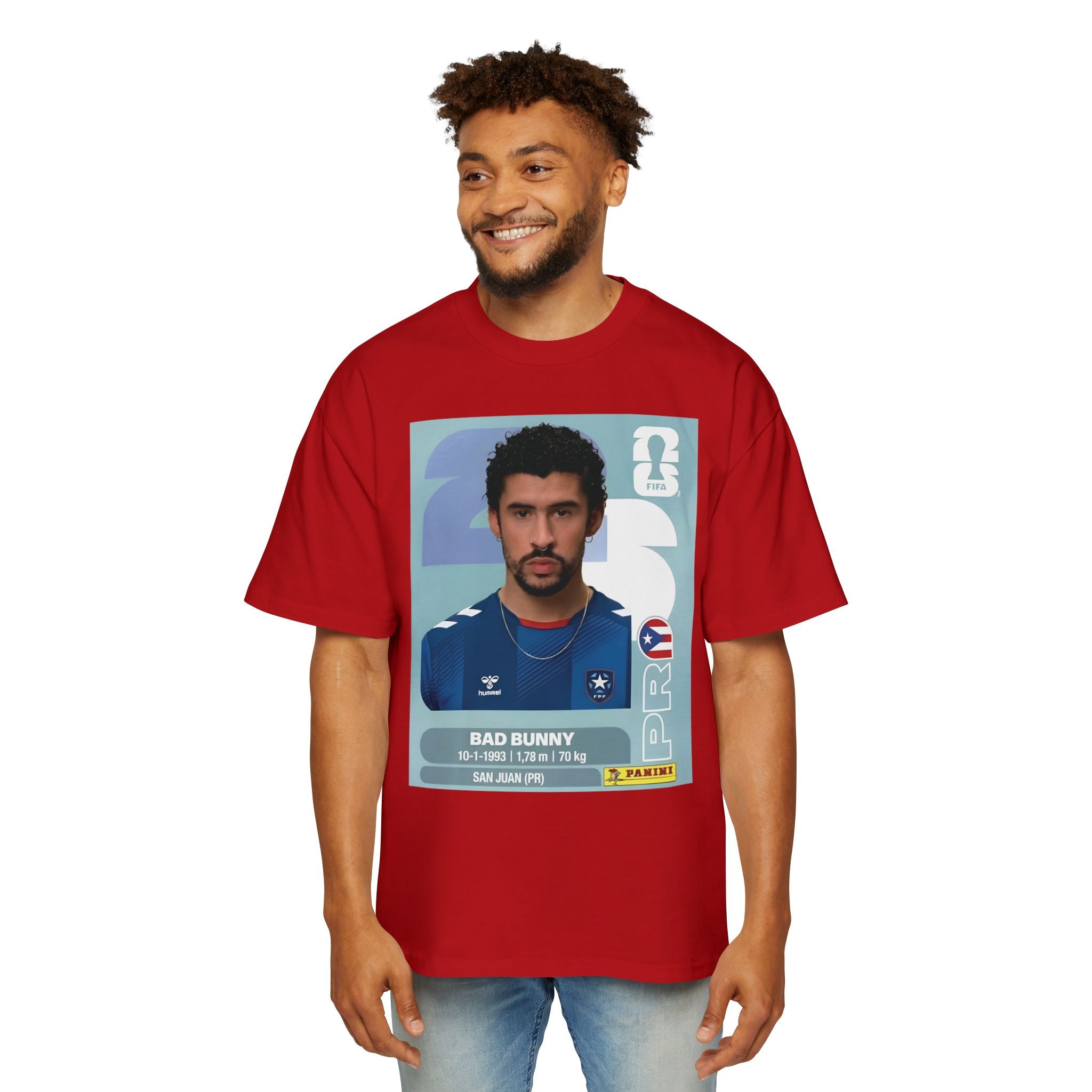 Bad conejo panini  - Men's Heavy Oversized Tee