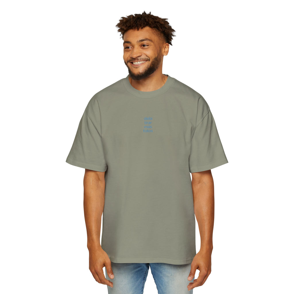 Mientras uno está vivo - Men's Heavy Oversized Tee