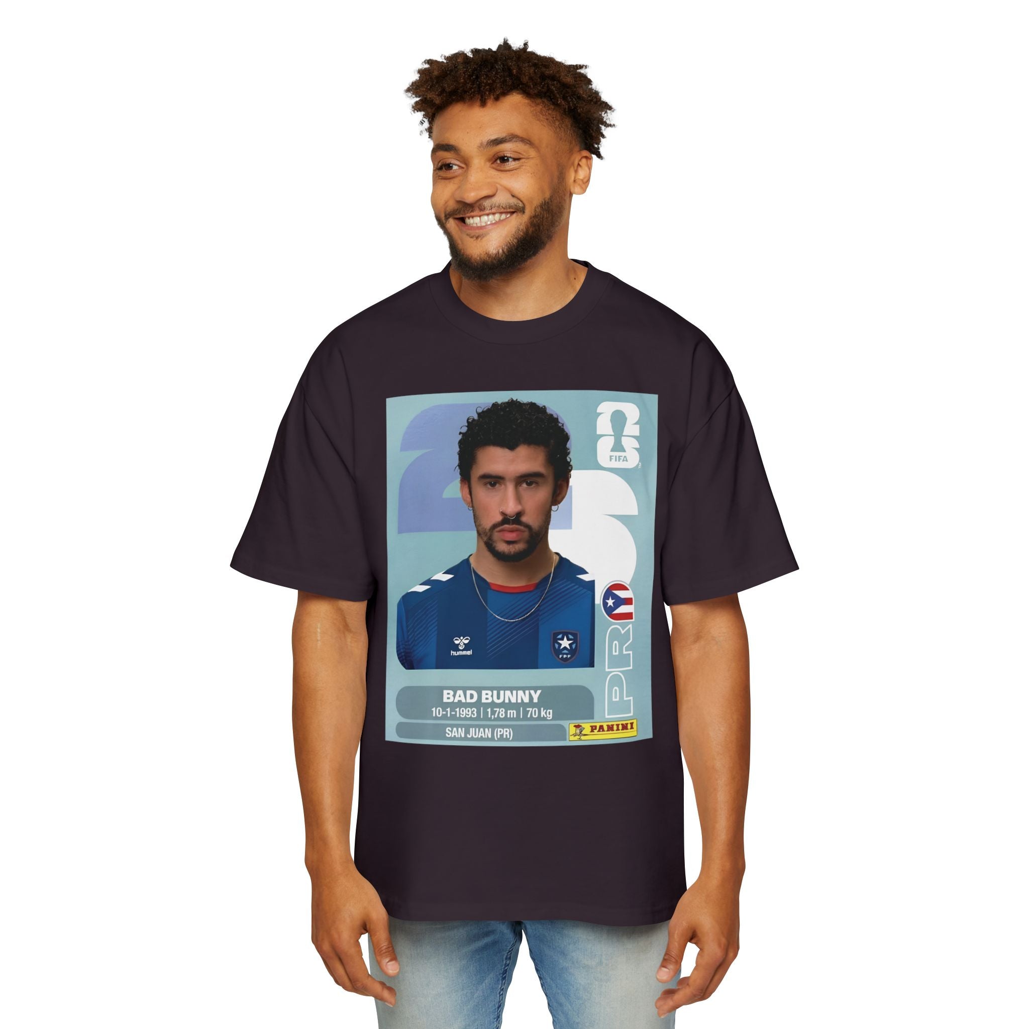 Bad conejo panini  - Men's Heavy Oversized Tee