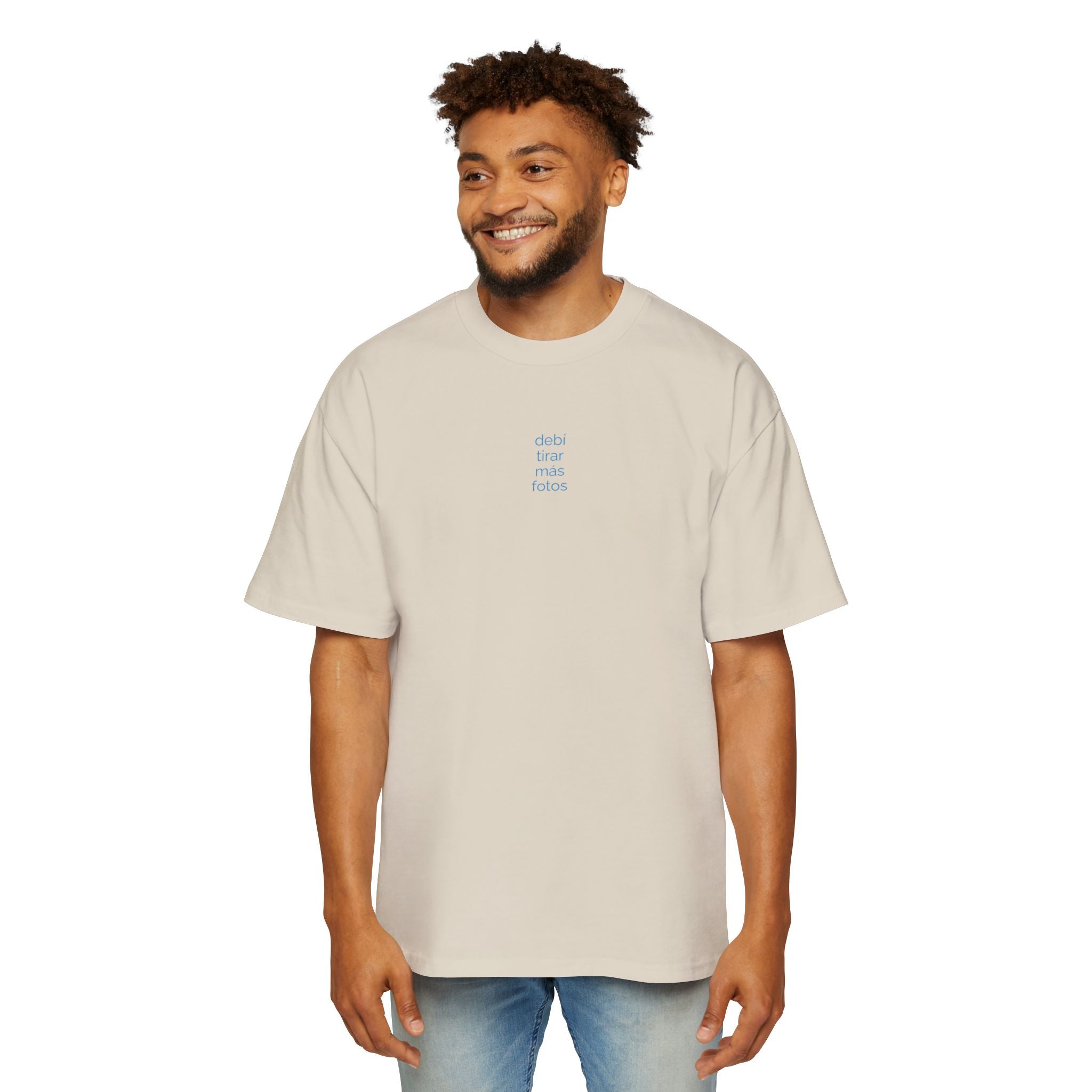 Mientras uno está vivo - Men's Heavy Oversized Tee