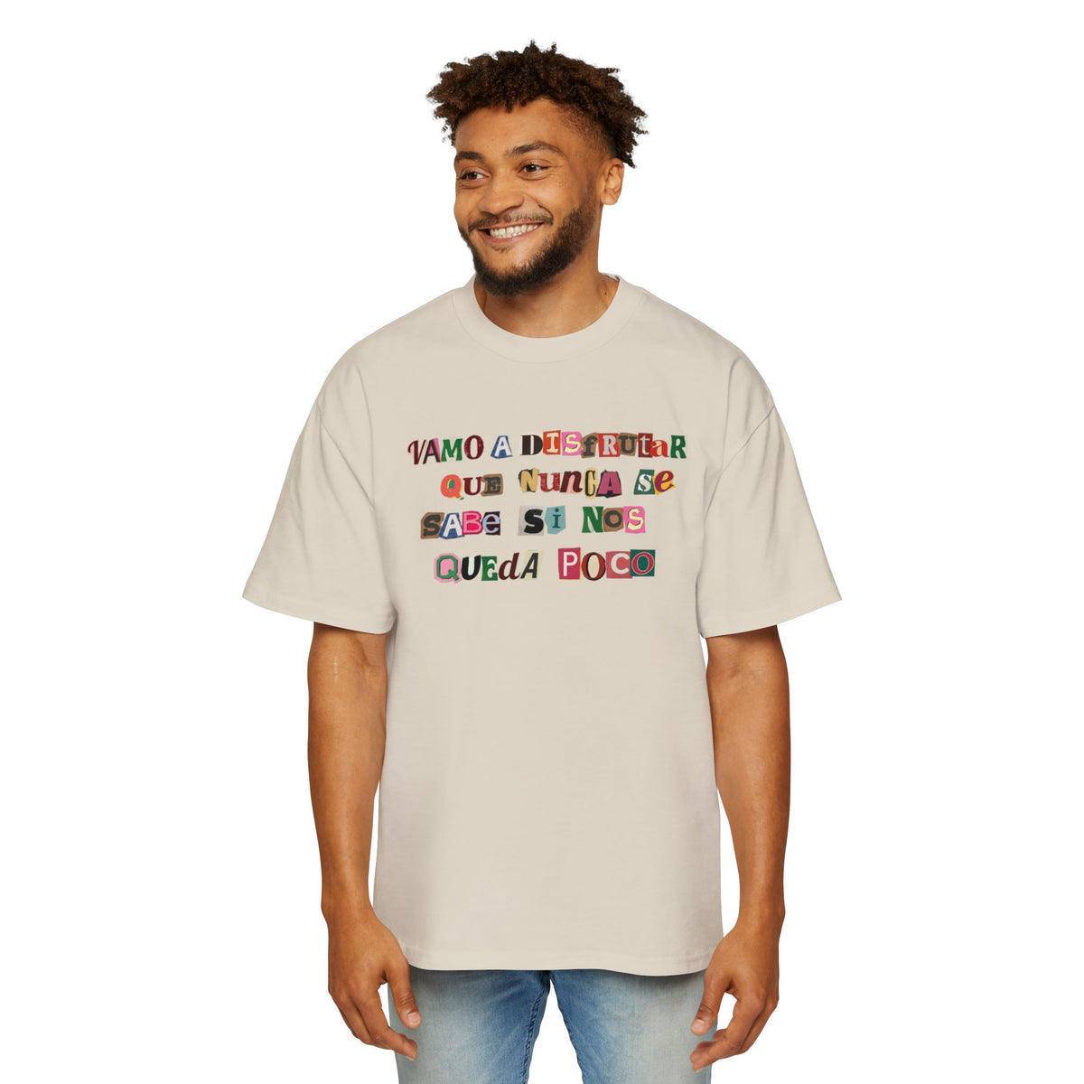 Vamo a disfrutar - Men's Heavy Oversized Tee