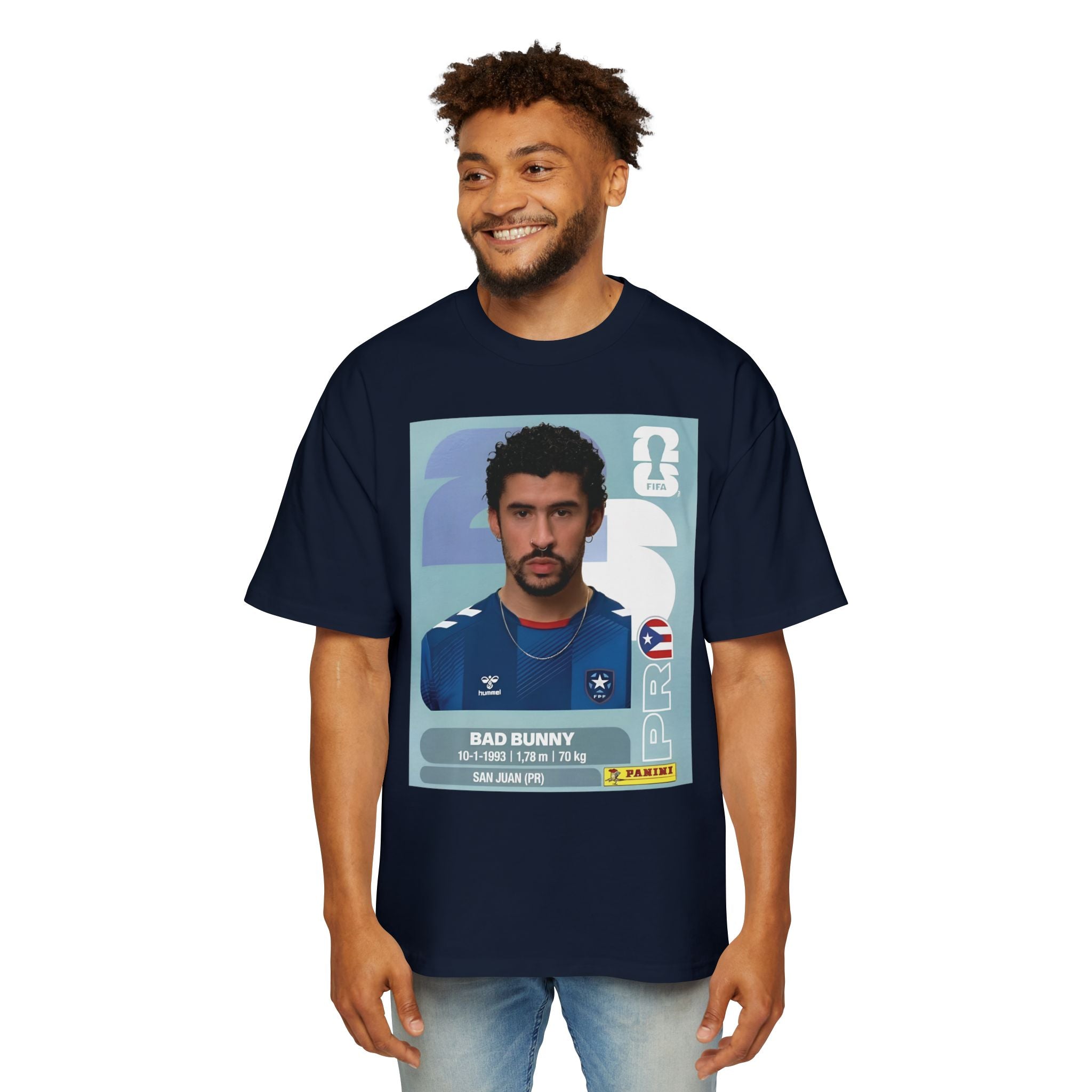 Bad conejo panini  - Men's Heavy Oversized Tee