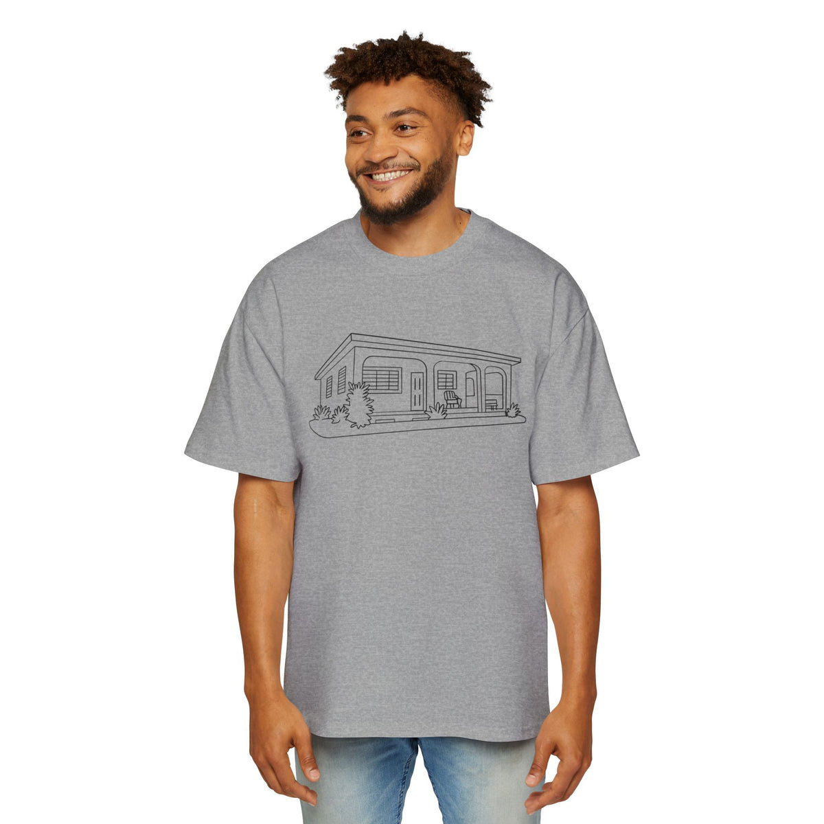 La casita - Men's Heavy Oversized Tee