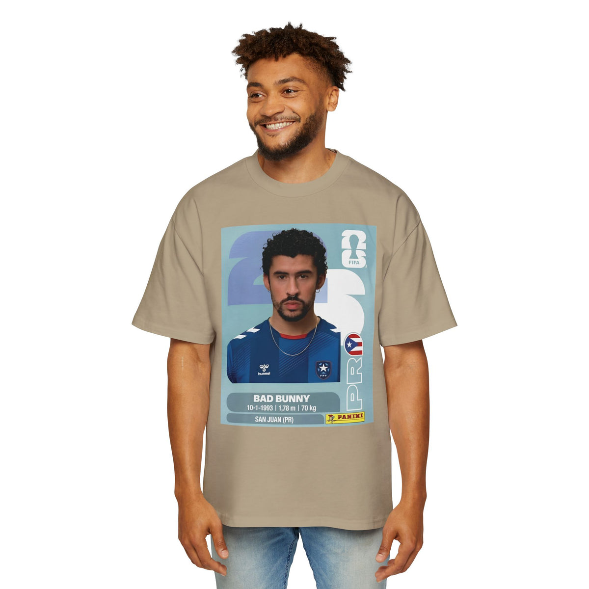 Bad conejo panini  - Men's Heavy Oversized Tee