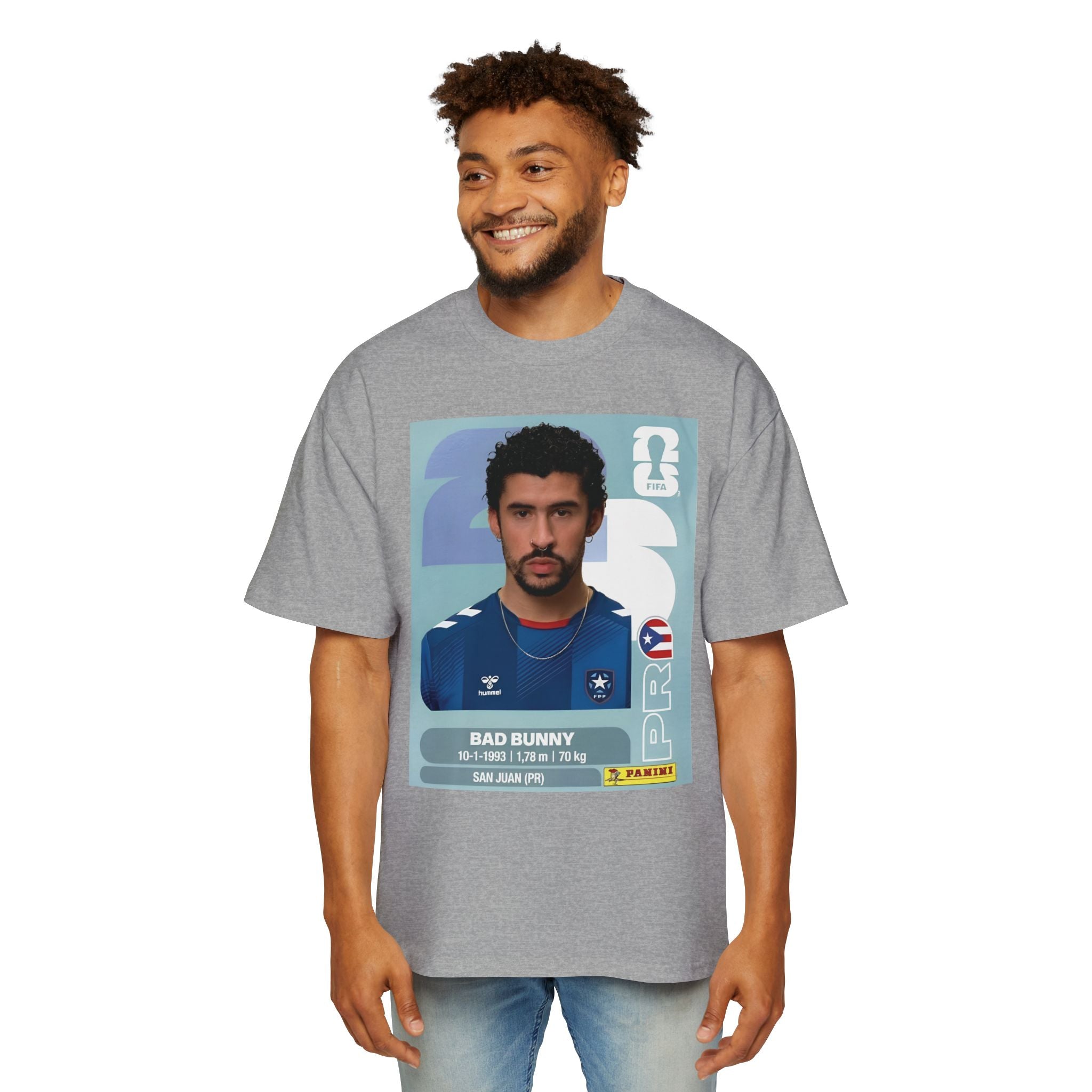 Bad conejo panini  - Men's Heavy Oversized Tee