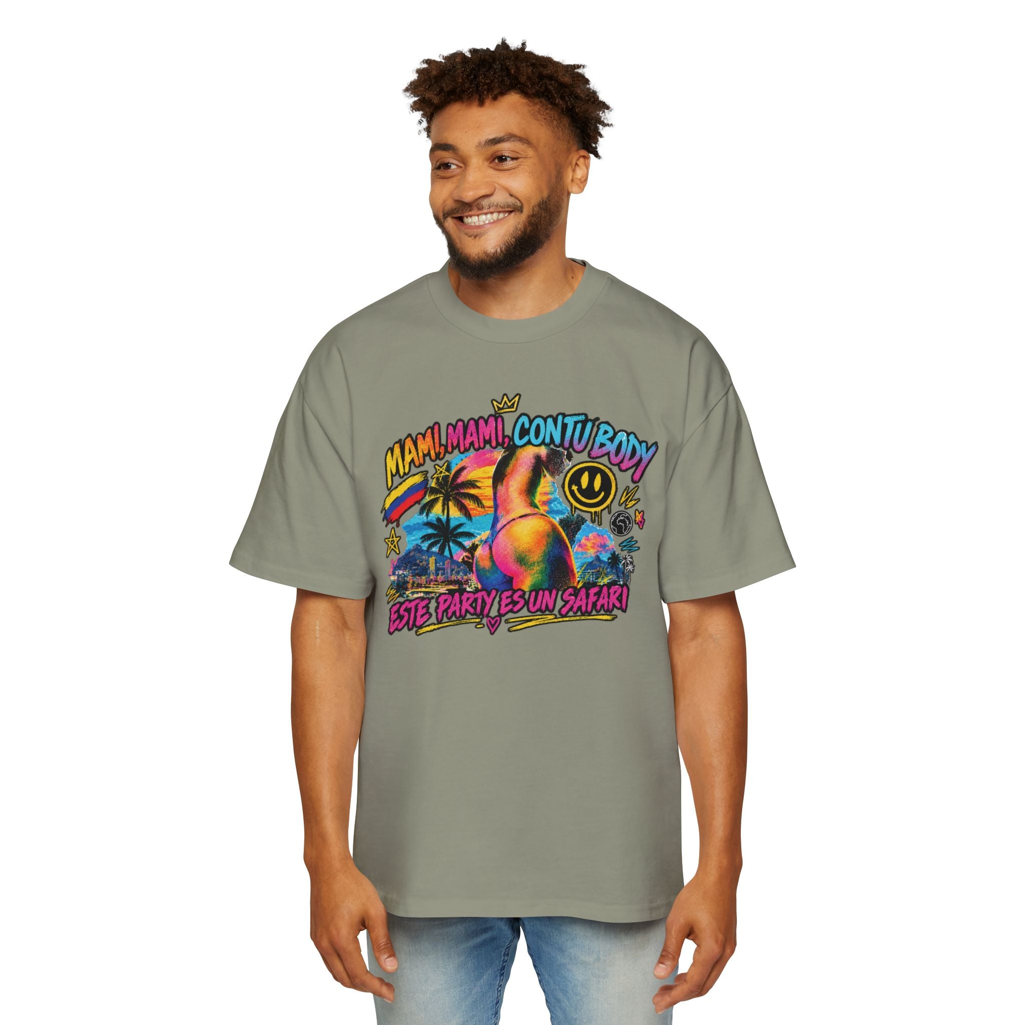 Con tu body - Men's Heavy Oversized Tee