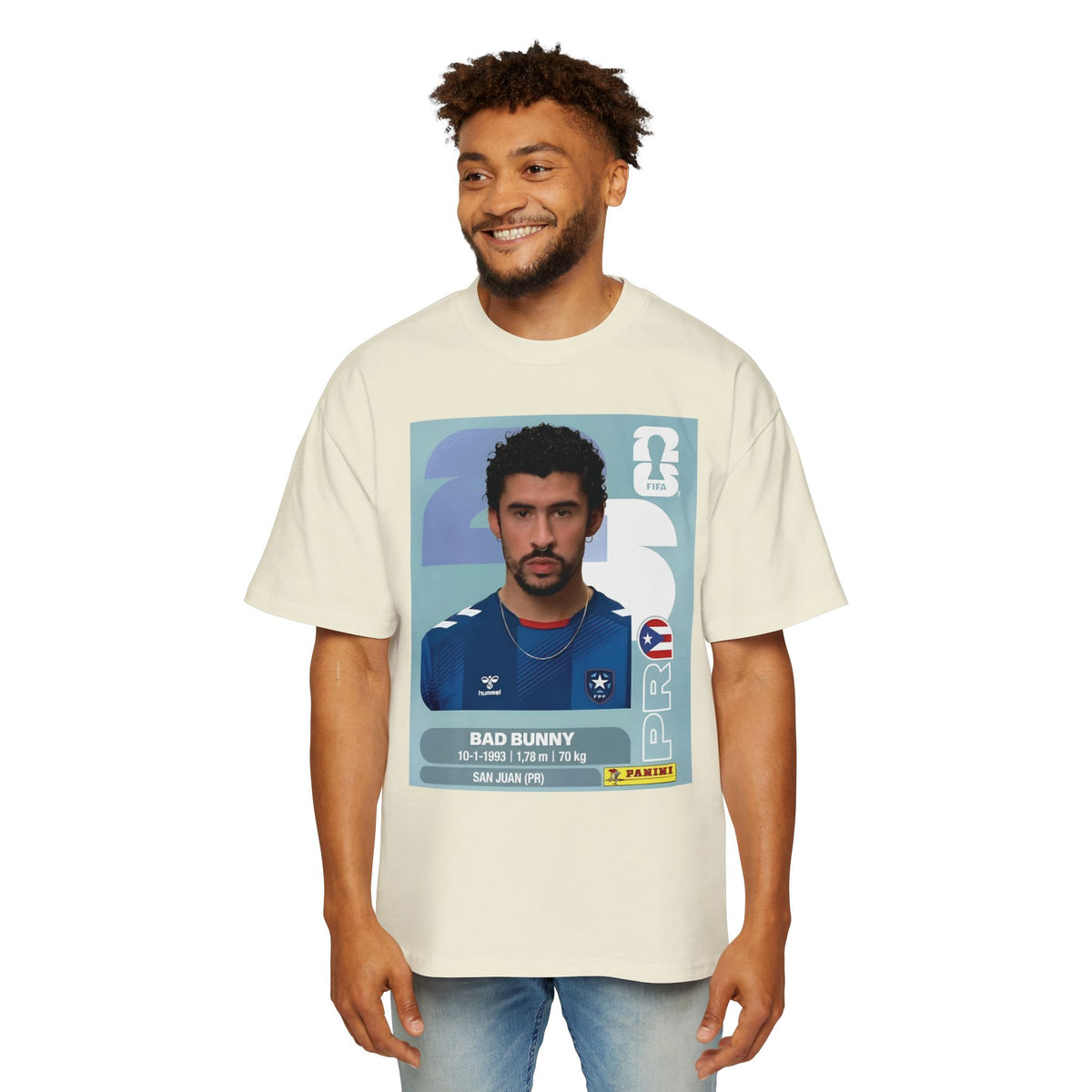 Bad conejo panini  - Men's Heavy Oversized Tee
